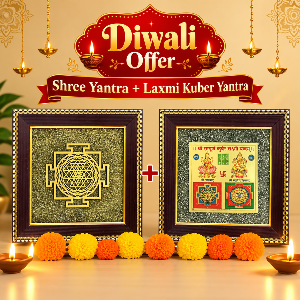 maa lakshmi siddha Shree Yantra on Raw Pyrite Frame