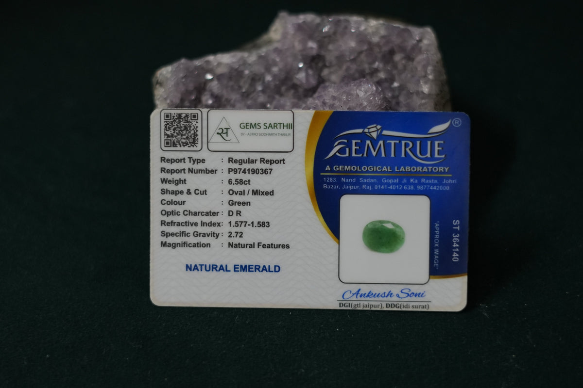 ZAMBIAN EMERALD PANNA 6.58 CARAT