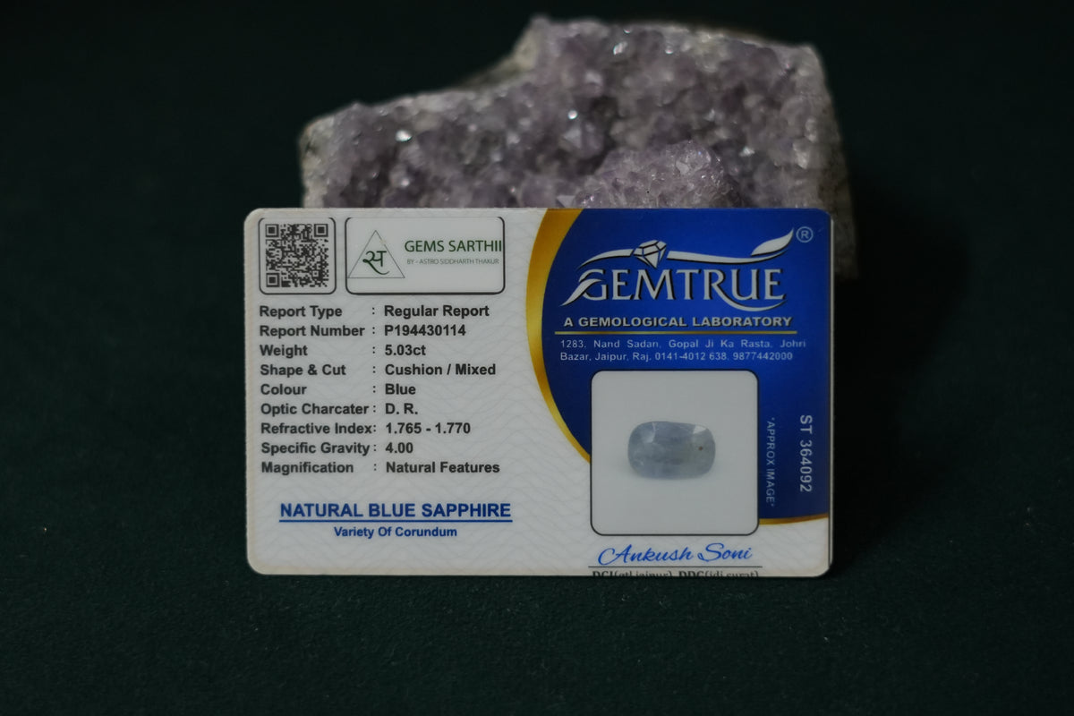 NEELAM (BLUE SAPPHIRE) 5.03 CARAT - SRILANKA