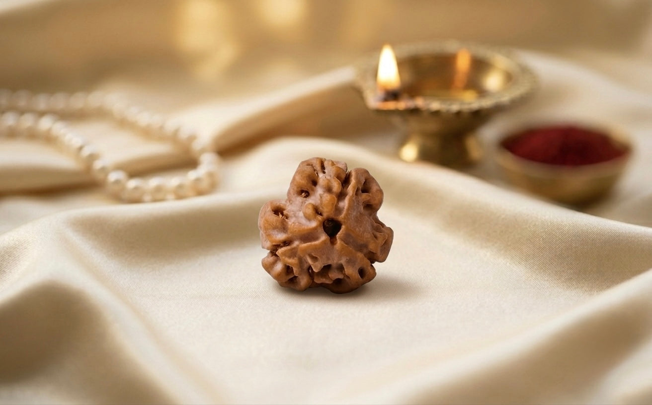 Natural 3 mukhi rudraksh (nepali)