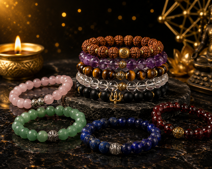 Scorpio (Vrishchik Rashi) Zodiac Crystal Bracelet