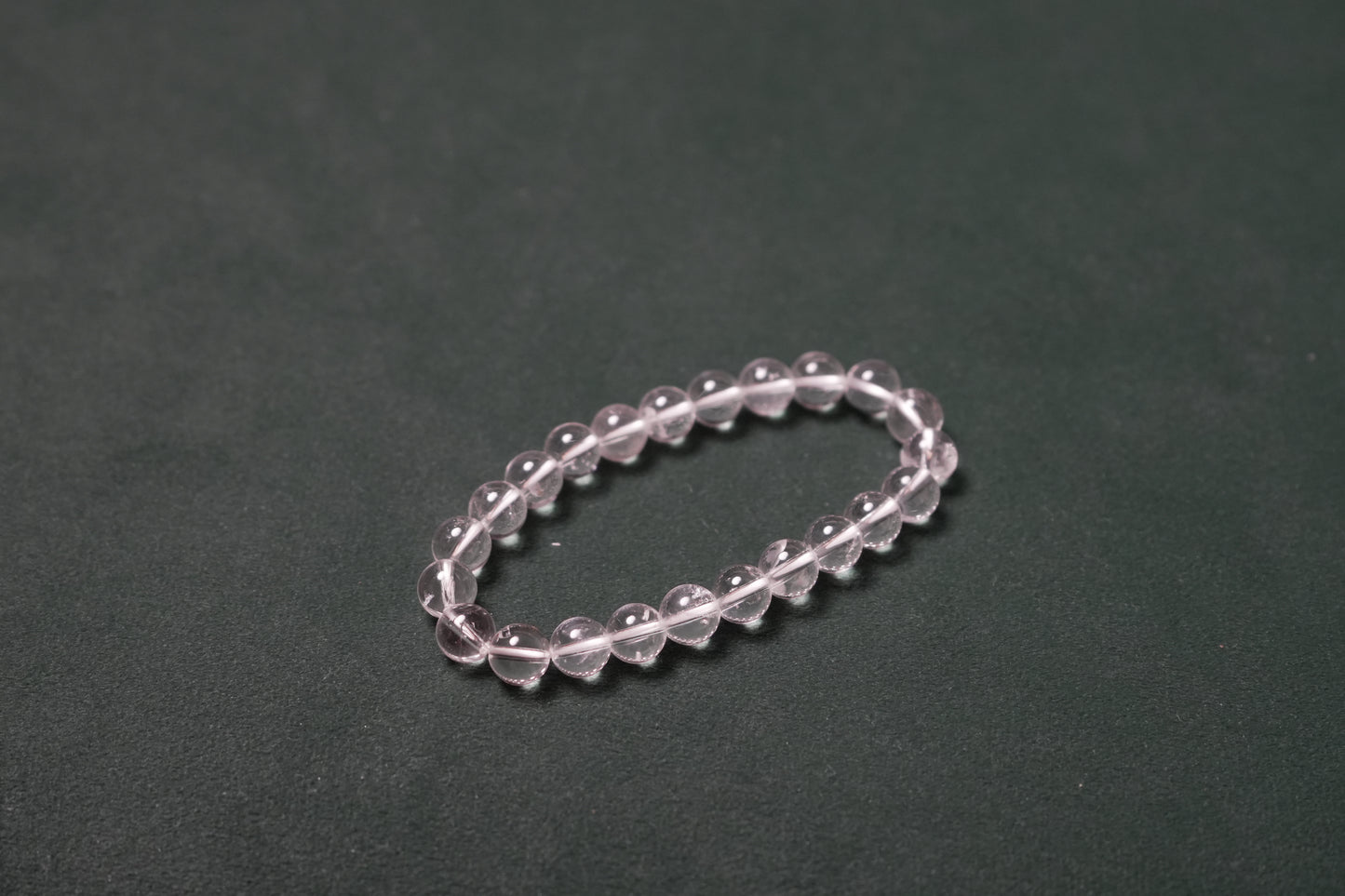 Clear quartz bracelet for mental clarity and stress