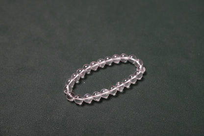 Clear quartz bracelet for mental clarity and stress