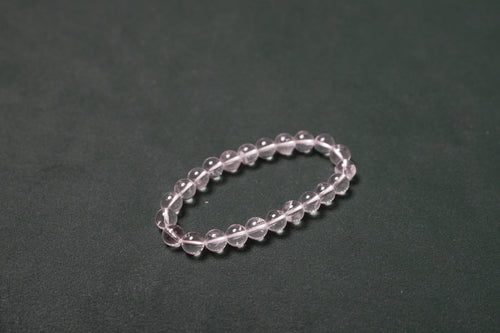 Clear quartz bracelet for mental clarity and stress