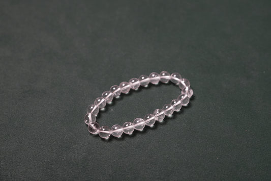 Clear quartz bracelet for mental clarity and stress