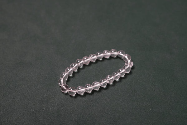 Clear quartz bracelet for mental clarity and stress