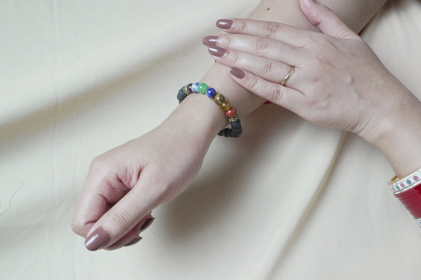 Seven chakra with lava - health , nazar,protection & healing body