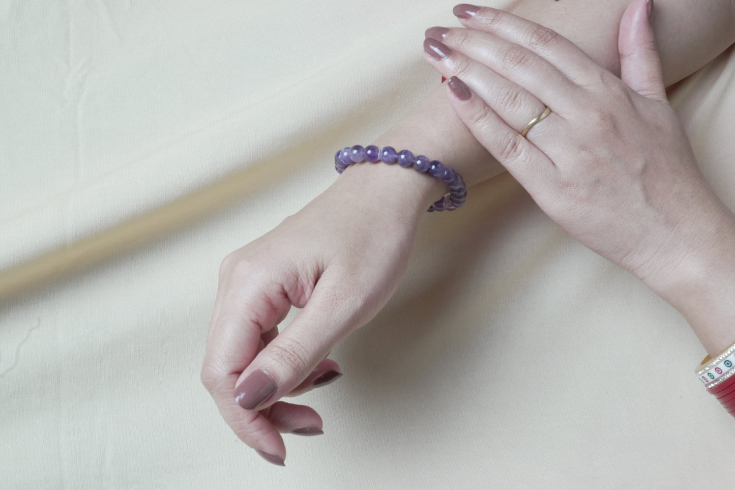 amethyst bracelet - stress relief , better sleep