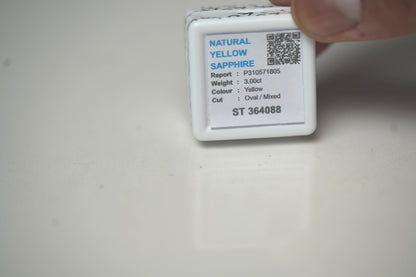 PUKHRAJ (YELLOW SAPPHIRE) 3 CARAT- SRILANKAN