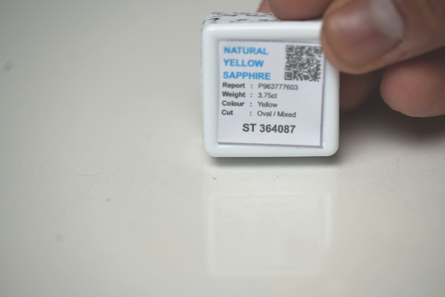 PUKHRAJ (YELLOW SAPPHIRE) 3.75 CARAT- SRILANKAN
