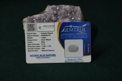 SRILANKAN NEELAM BLUE SAPPHIRE 7.04 CARAT