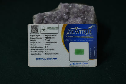 ZAMBIAN EMERALD PANNA 7.14 CARAT