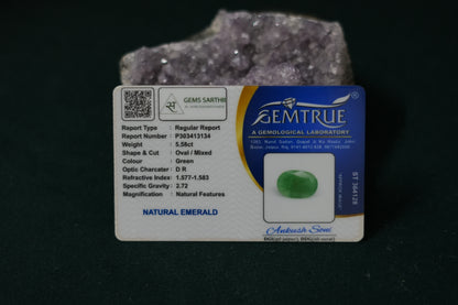 Colombian EMERALD PANNA 5.58 CARAT