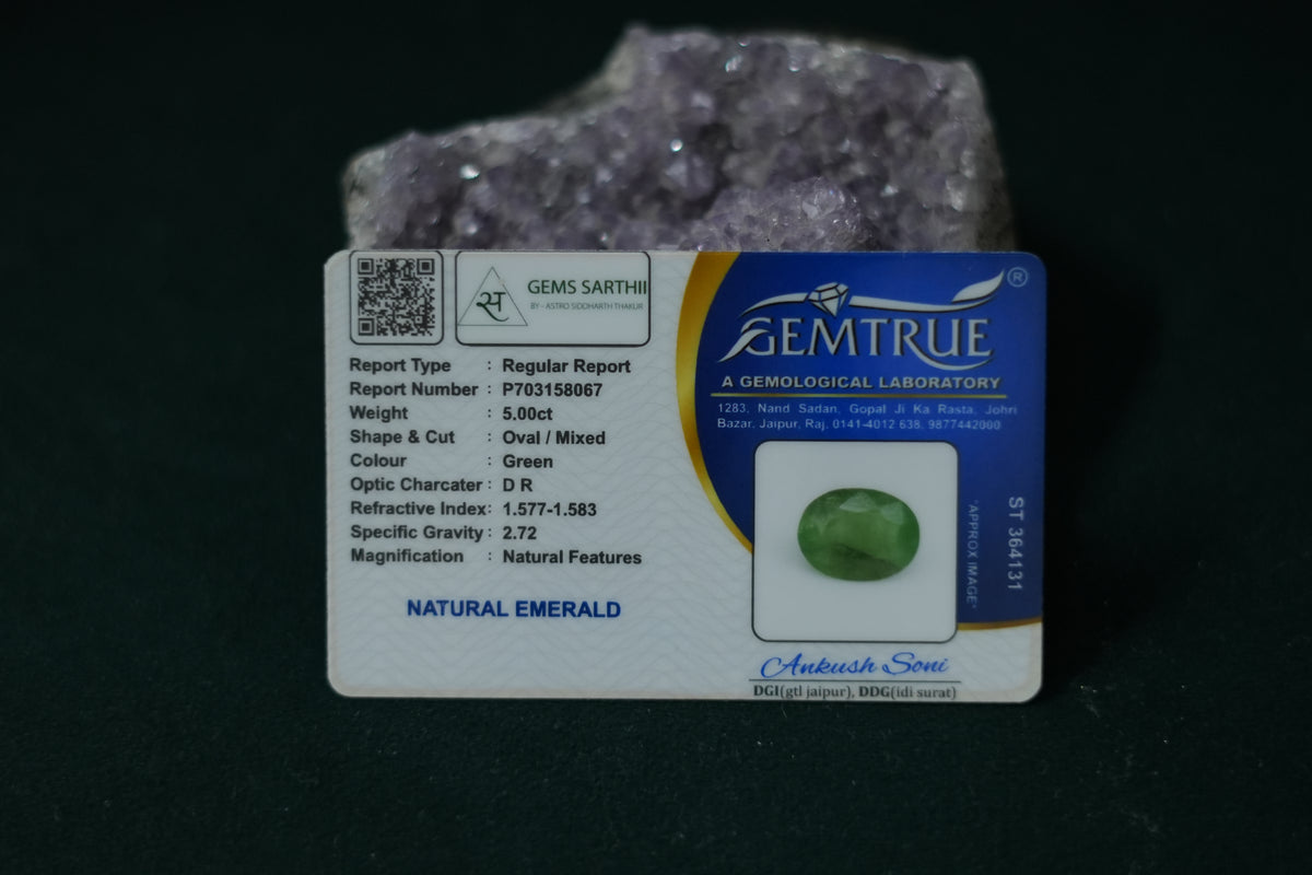 ZAMBIAN EMERALD PANNA 5 CARAT