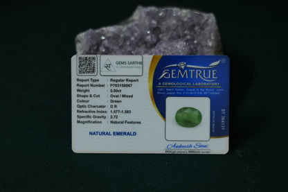 ZAMBIAN EMERALD PANNA 5 CARAT