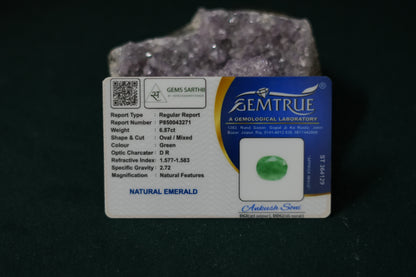 ZAMBIAN EMERALD PANNA 6.87 CARAT