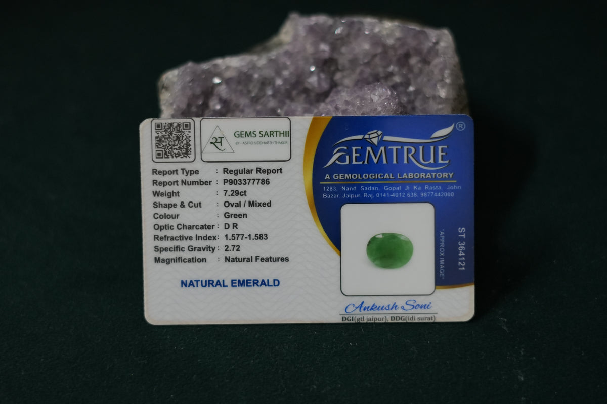 ZAMBIAN EMERALD PANNA 7.29 CARAT