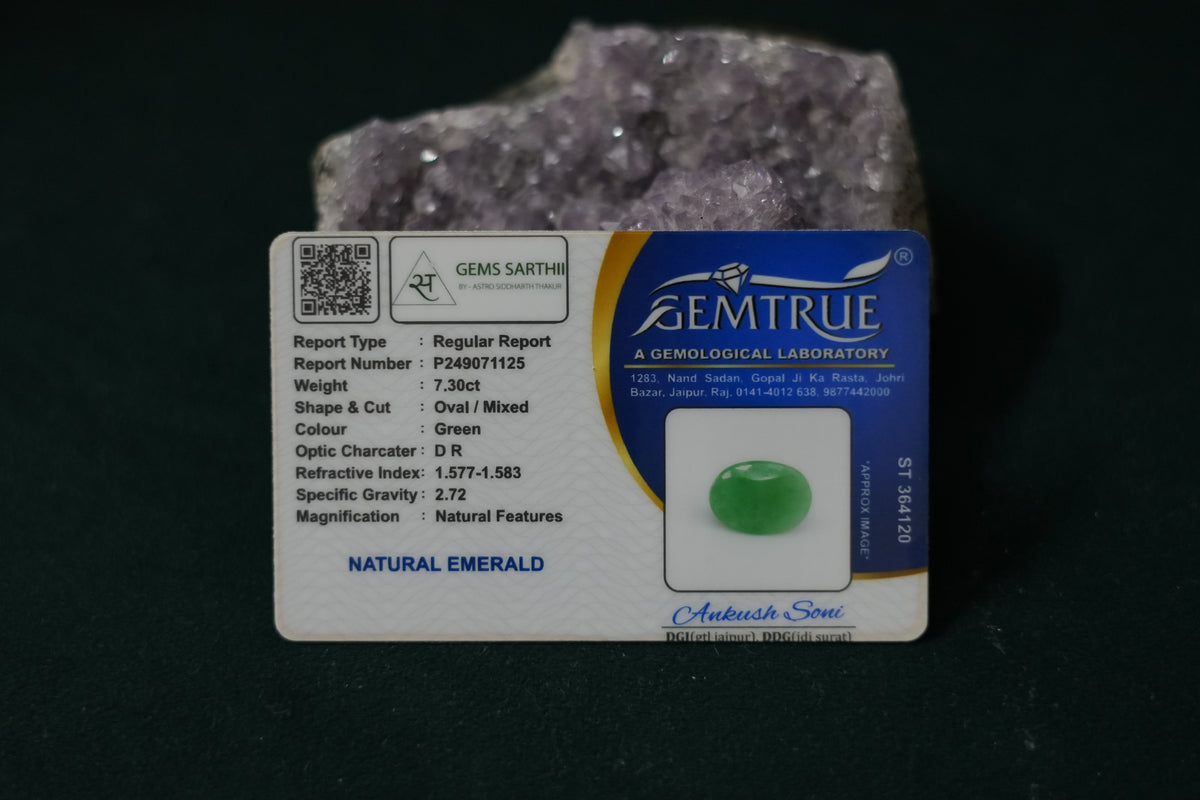 ZAMBIAN EMERALD PANNA 7.30 CARAT