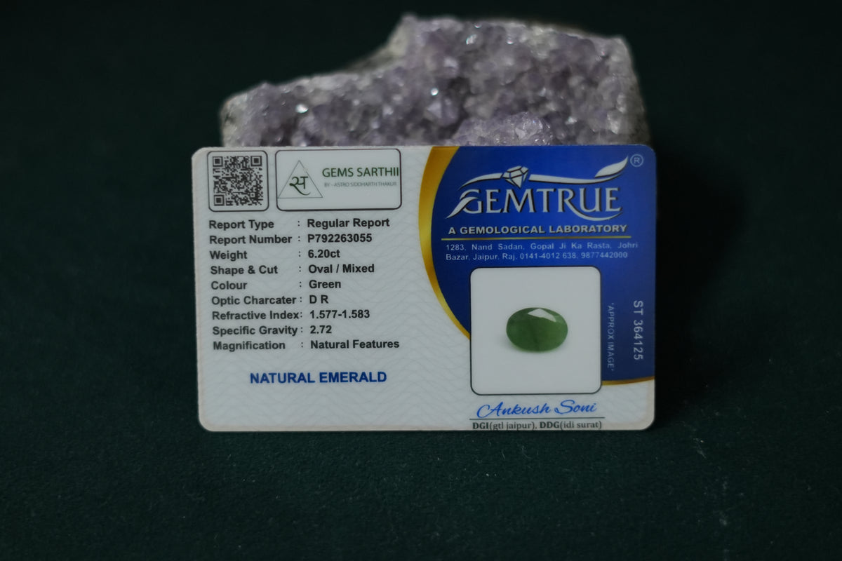 ZAMBIAN EMERALD PANNA 6.20 CARAT