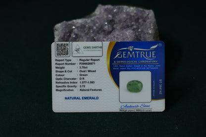 ZAMBIAN EMERALD PANNA 3.70 CARAT