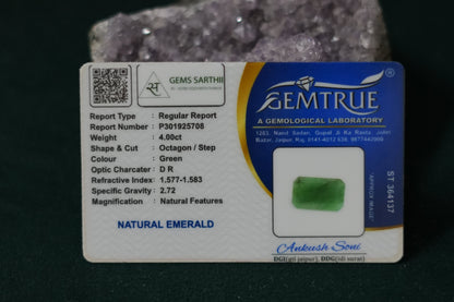 ZAMBIAN EMERALD PANNA 4 CARAT