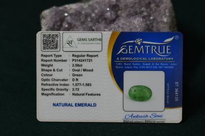 ZAMBIAN EMERALD PANNA 2.85 CARAT