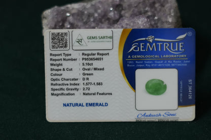 ZAMBIAN EMERALD PANNA 5.10 CARAT