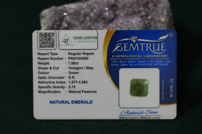 ZAMBIAN EMERALD PANNA 7.88 CARAT