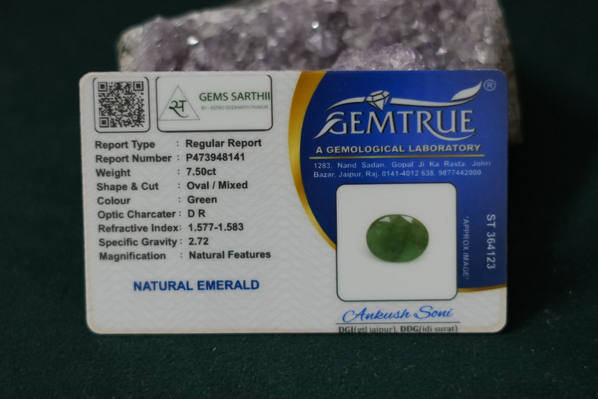 ZAMBIAN EMERALD PANNA 7.50 CARAT