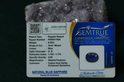 NEELAM BLUE SAPPHIRE 6.53 CARAT( BANGKOK )