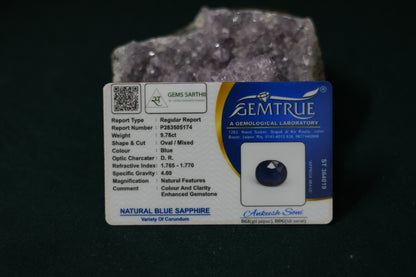 NEELAM BLUE SAPPHIRE 9.78 CARAT( BANGKOK )