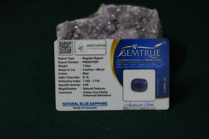 NEELAM BLUE SAPPHIRE 7.92 CARAT BANGKOK