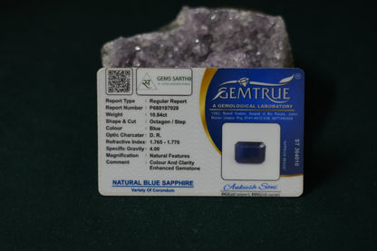 NEELAM BLUE SAPPHIRE 10.84 CARAT BANGKOK