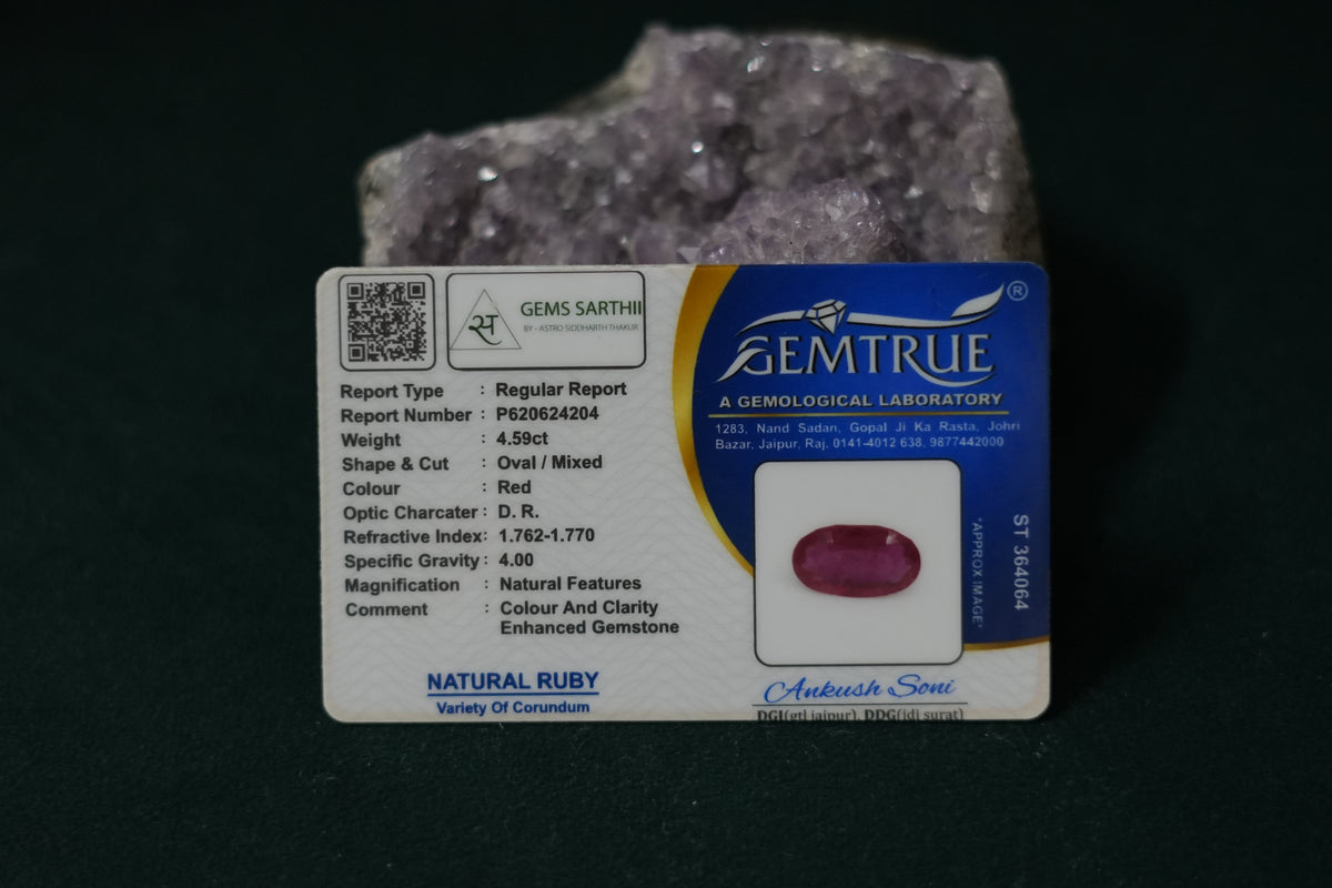 MANIK (RUBY) 4.59 CARAT