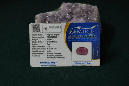 MANIK (RUBY)  CARAT 6.94 CARAT