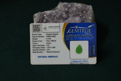 EMERALD (PANNA) 6.12 CARAT -ZAMBIAN