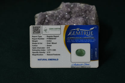 EMERALD (PANNA) 8.34 CARAT -ZAMBIAN