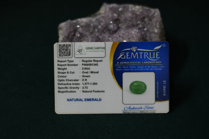 EMERALD (PANNA) 5.84 CARAT -ZAMBIAN