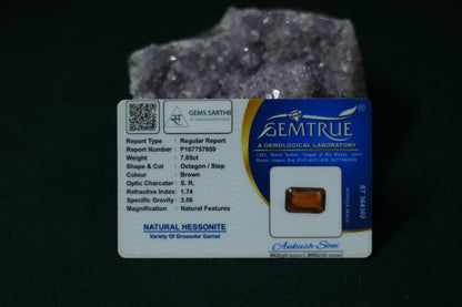 HESSONITE (GOMED) 7.65 CARAT