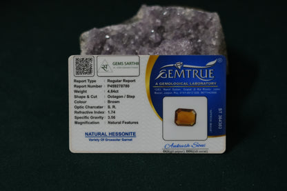 HESSONITE (GOMED) 4.84 CARAT