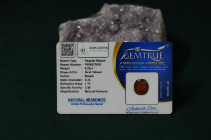 HESSONITE (GOMED) 8.25 CARAT
