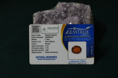 HESSONITE (GOMED) 7.22 CARAT