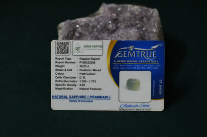 PITAMBARI NEELAM 10.21 CARAT - SRILANKAN