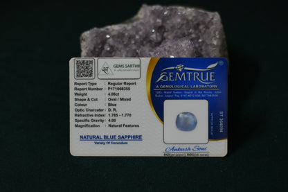 NEELAM (BLUE SAPPHIRE) 4.06 CARAT - SRILANKA