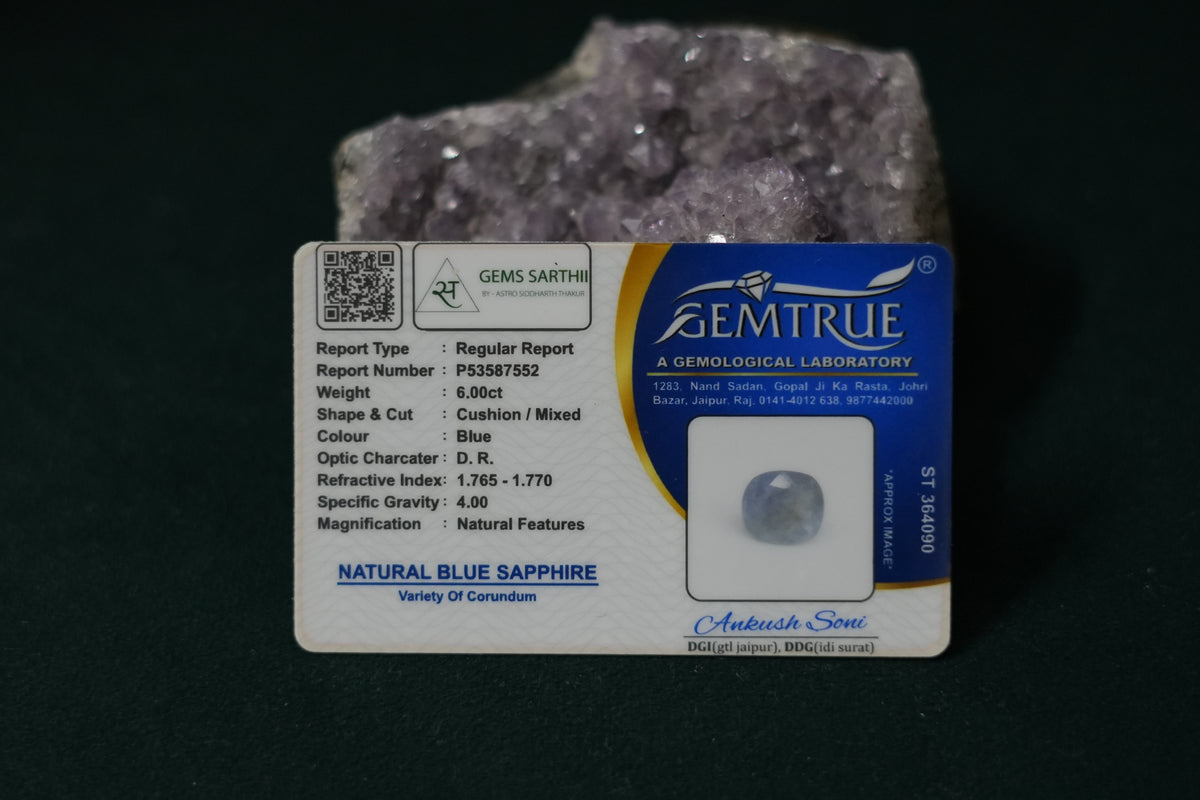 NEELAM (BLUE SAPPHIRE) 6 CARAT - SRILANKA