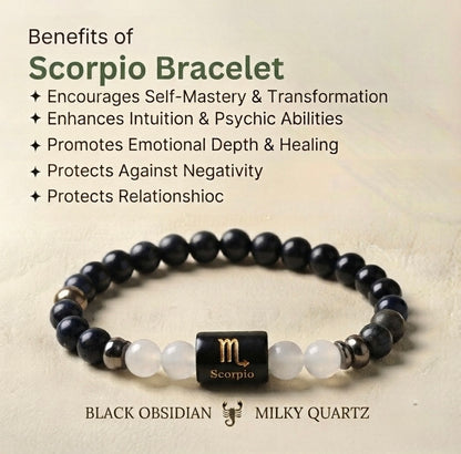 Scorpio/ vrischik rashi zodiac bracelet