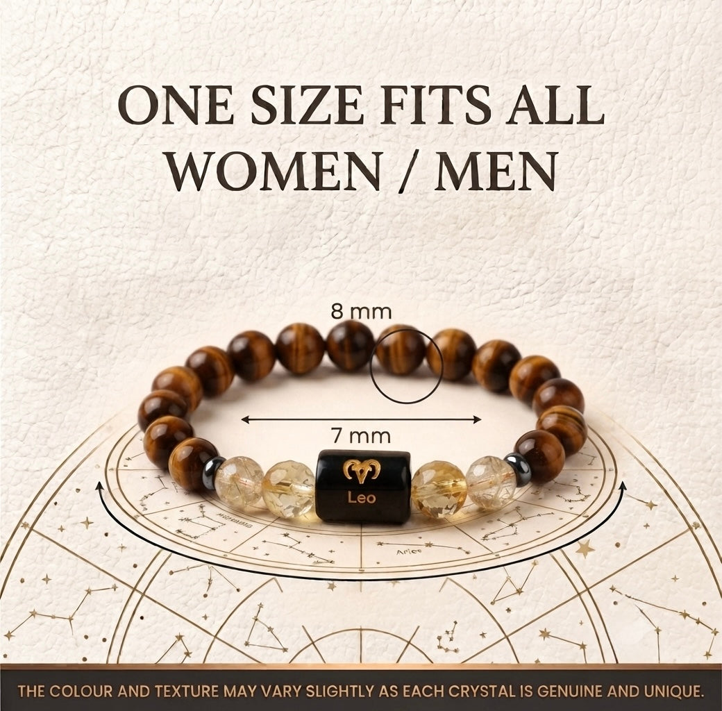 Leo/ singh rashi zodiac bracelet