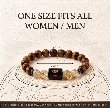Leo/ singh rashi zodiac bracelet