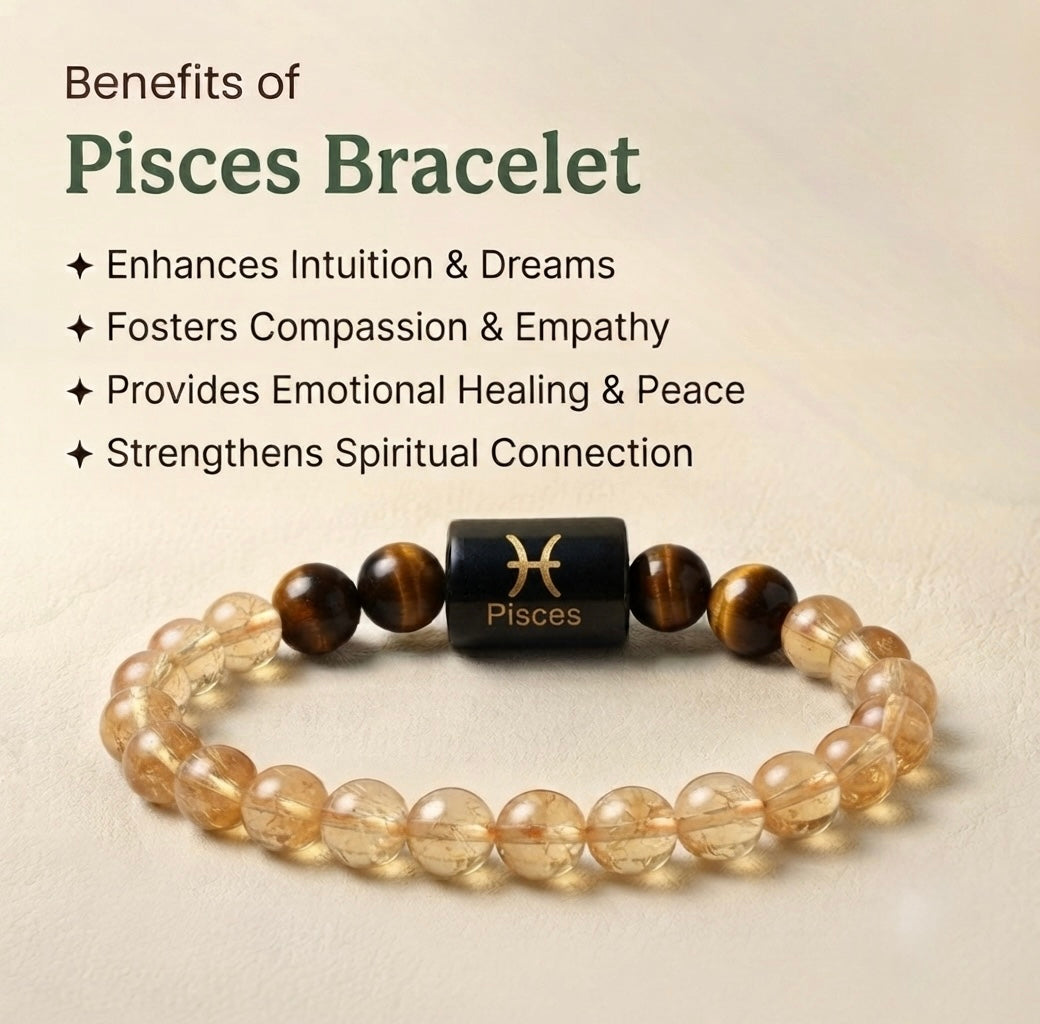 Pisces/meen rashi zodiac bracelet