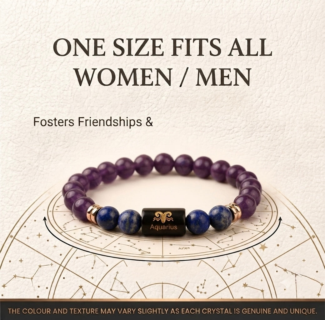 Aquarius/ kumbh rashi zodiac bracelet